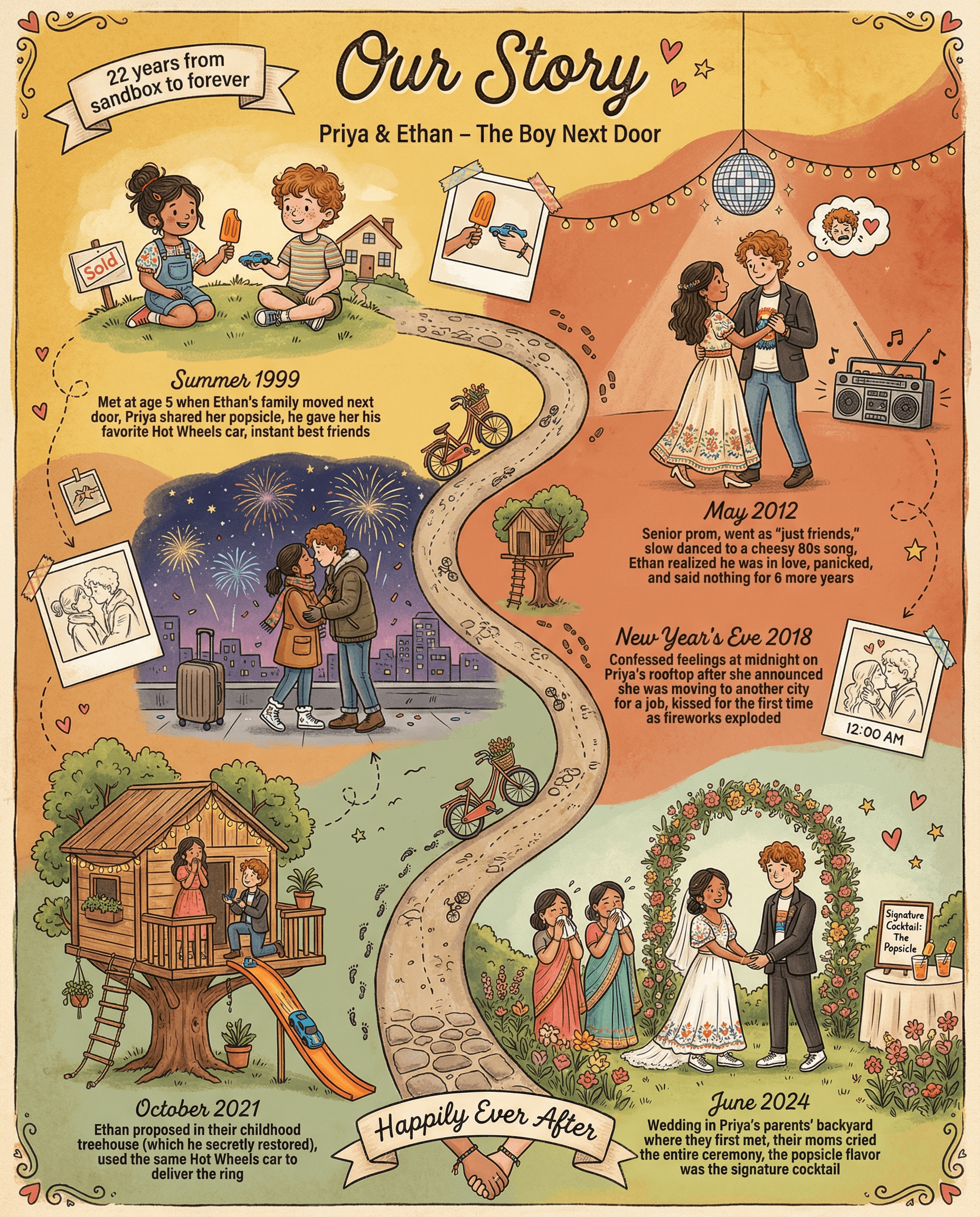 Coast-to-Coast Hearts Your Love Story map preview